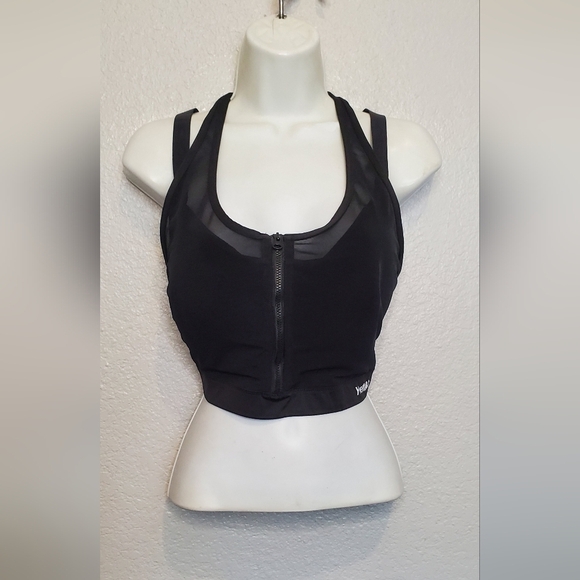 Yvette High Impact Sports Bra Front Closure Double Deck Mesh Running 44D 44E 44F - Picture 8 of 14